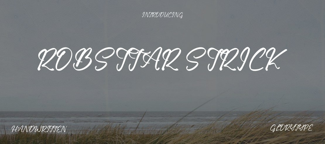 Robsttar Strick Font