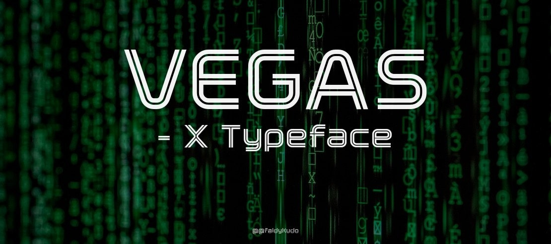 VEGAS - X Font Family