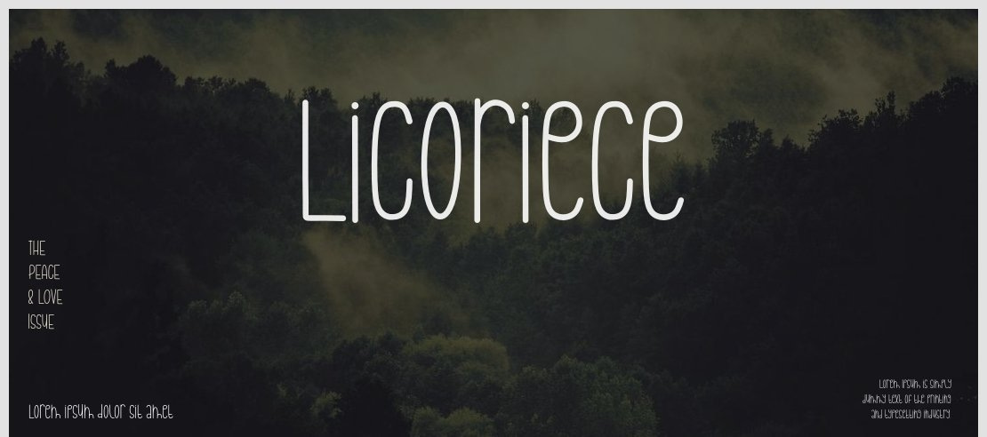 Licoriece Font