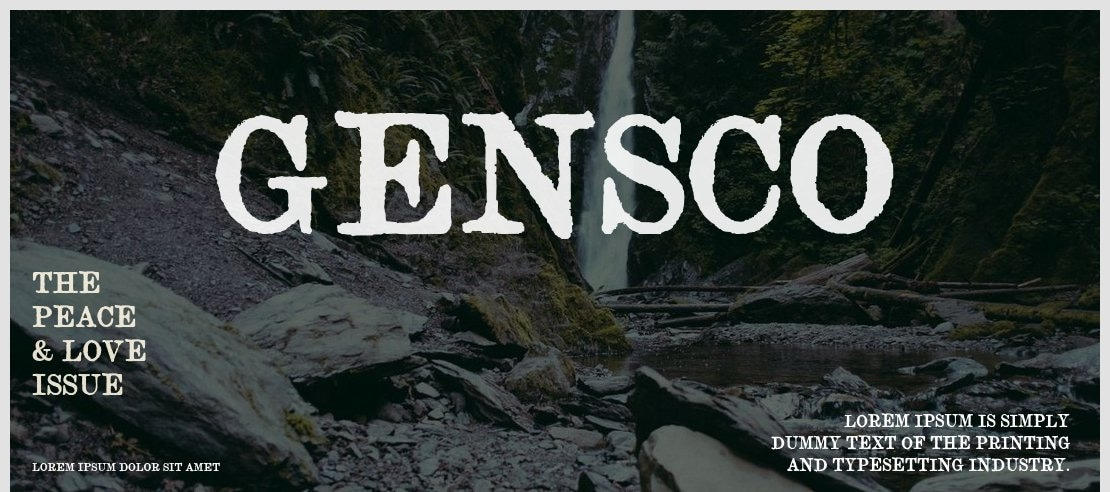 GENSCO Font Family