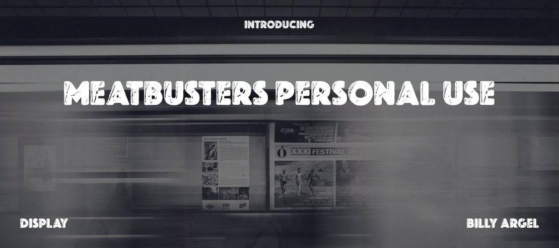 MEATBUSTERS PERSONAL USE Font Family