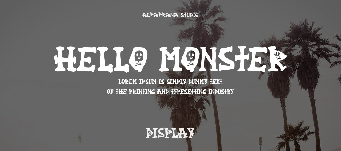 Hello Monster Font