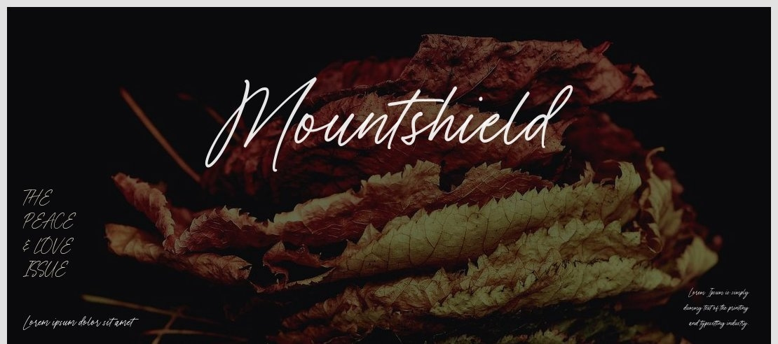 Mountshield Font