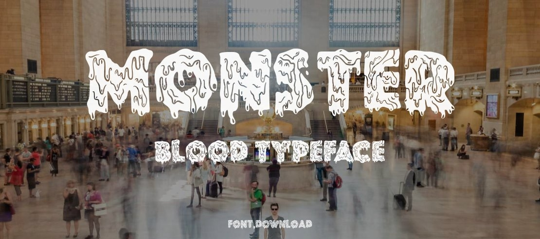 Monster blood Font