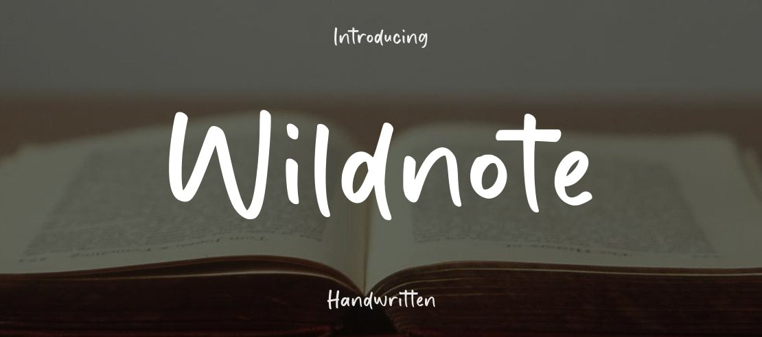 Wildnote Font