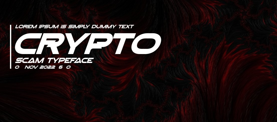 Crypto Scam Font