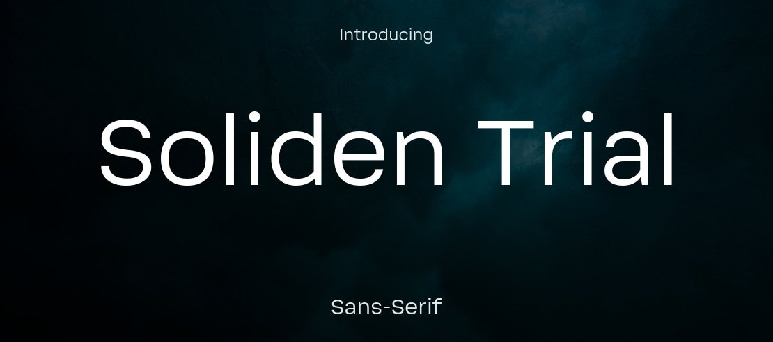 Soliden Trial Font Family