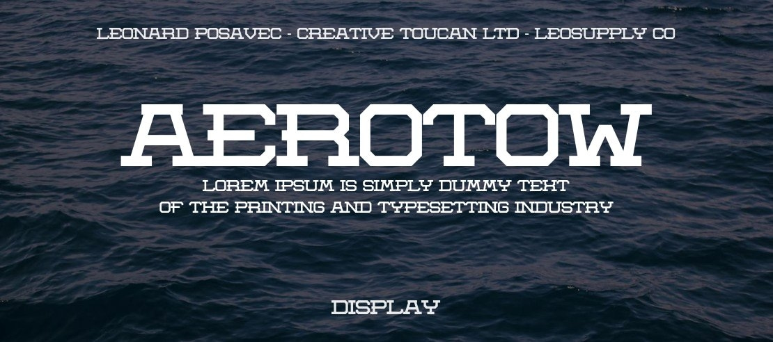 Aerotow Font