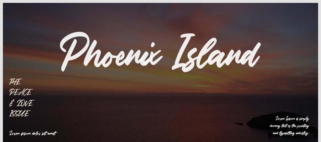 Phoenix Island Font