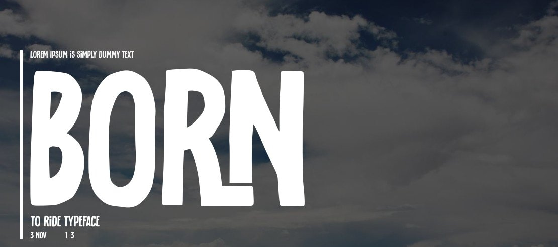 born to ride Font