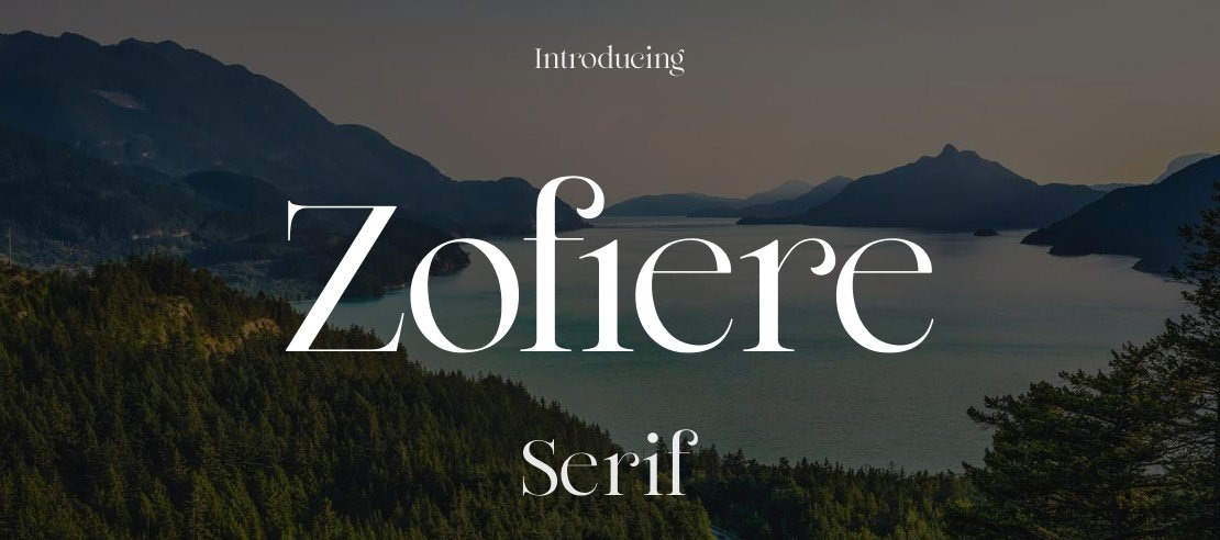 Zofiere Font Family