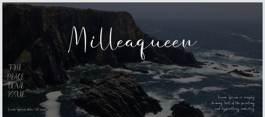 Milleaqueen Font