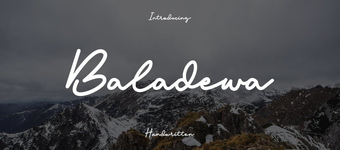 Baladewa Font