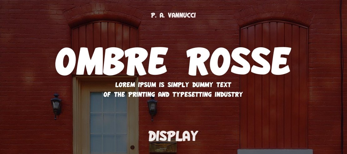 Ombre Rosse Font Family