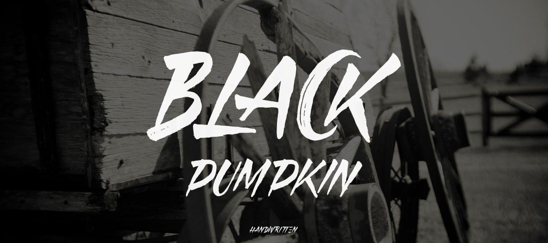 Black Pumpkin Font