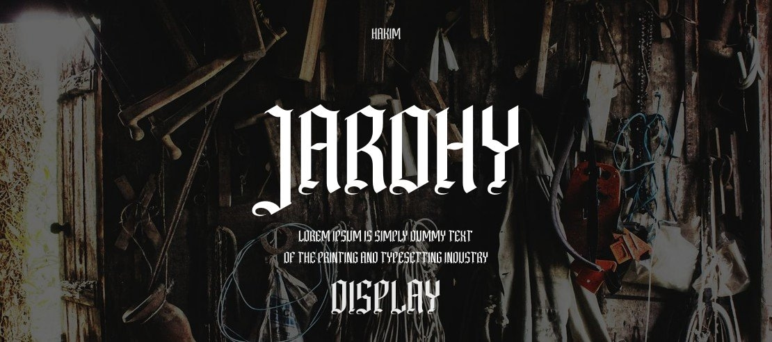 JAROHY Font