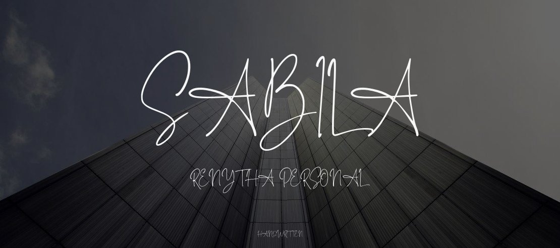 Sabila Renytha PERSONAL Font Family