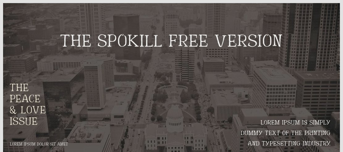 The spokill free version Font