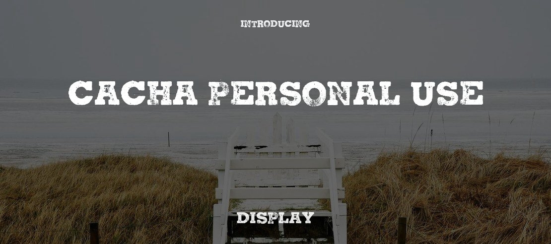 Cacha Personal Use Font