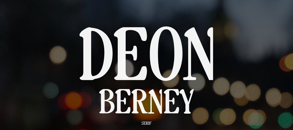 Deon Berney Font