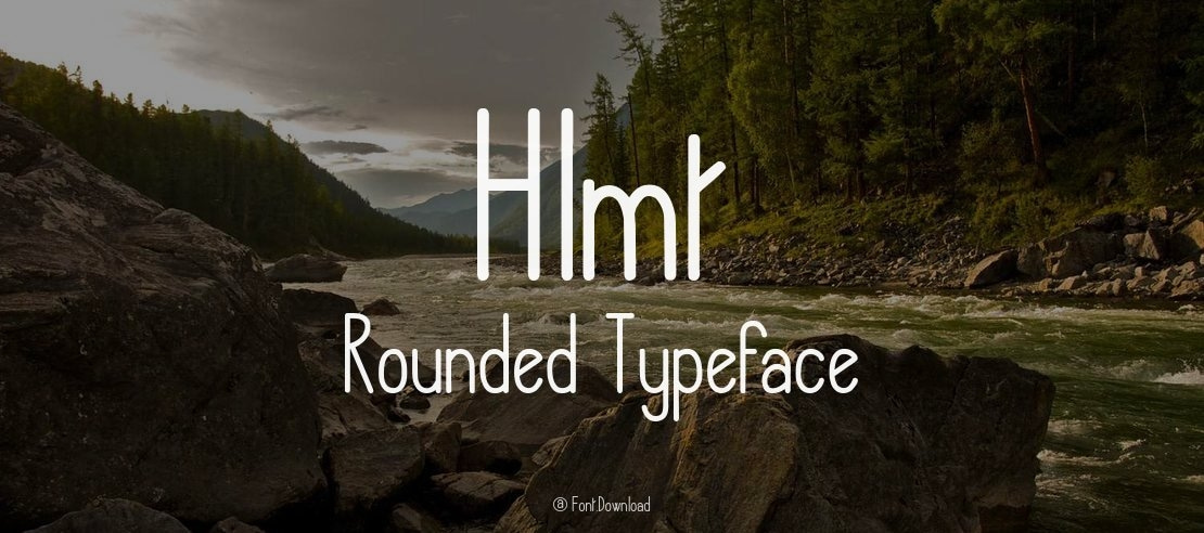 Hlmt Rounded Font