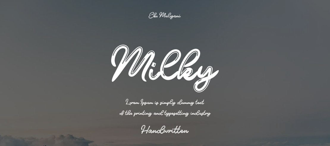 Milky Font