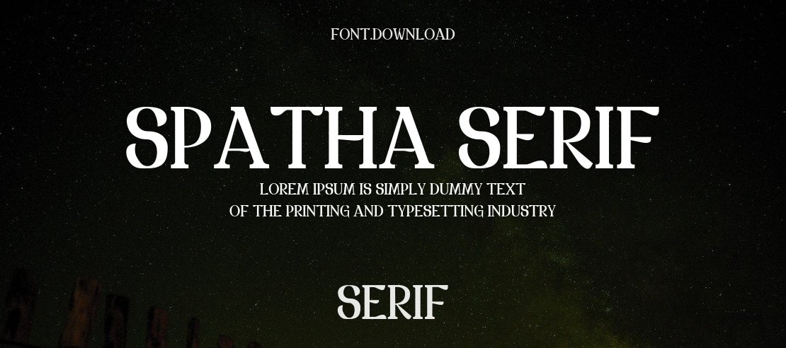 Spatha Serif Font