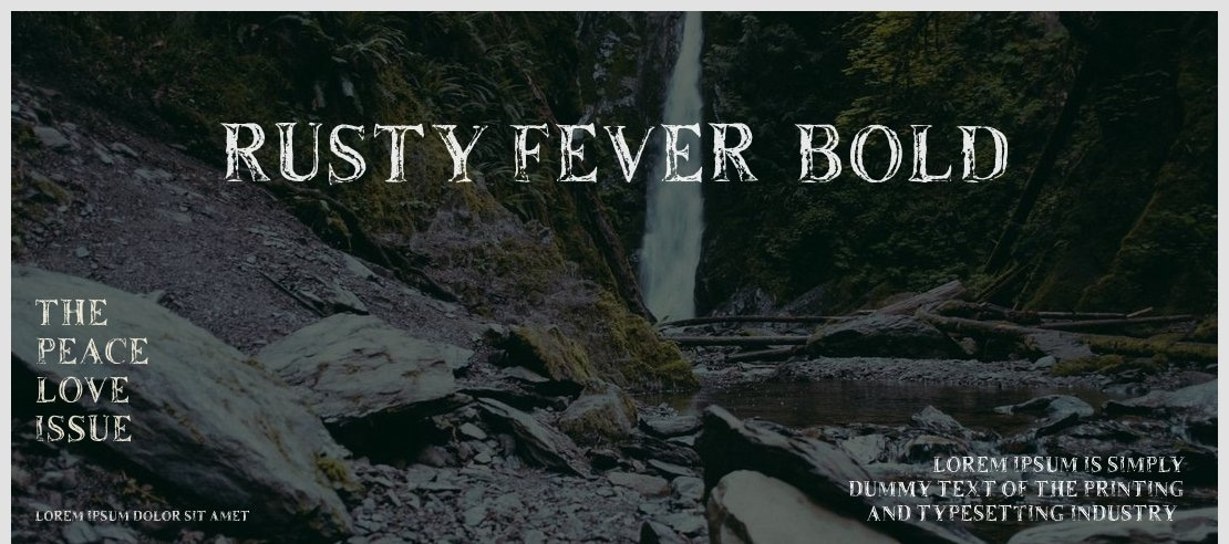 Rusty Fever_Bold Font Family