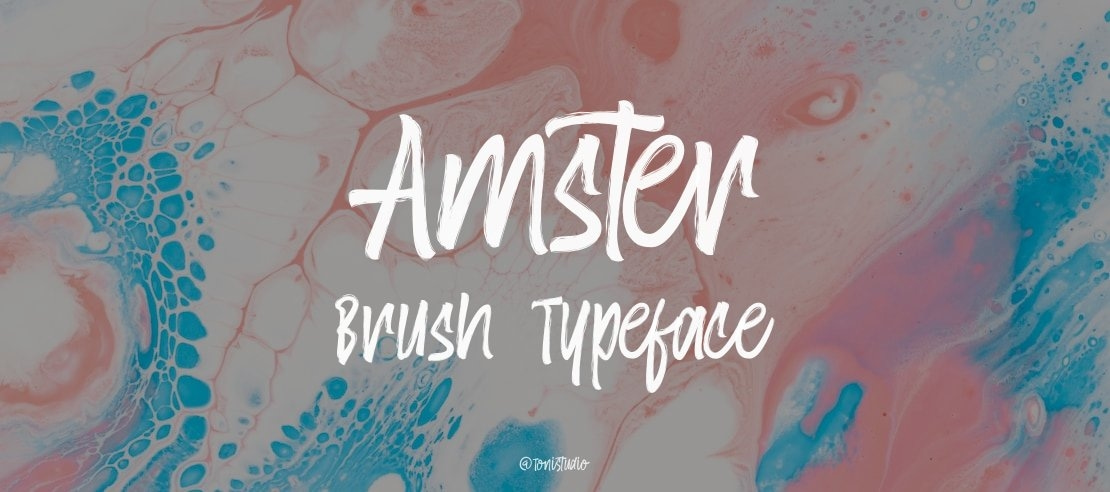 Amster Brush Font Family