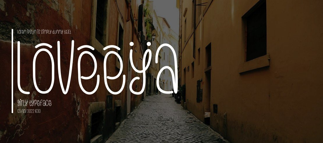 Loveeya Girly Font