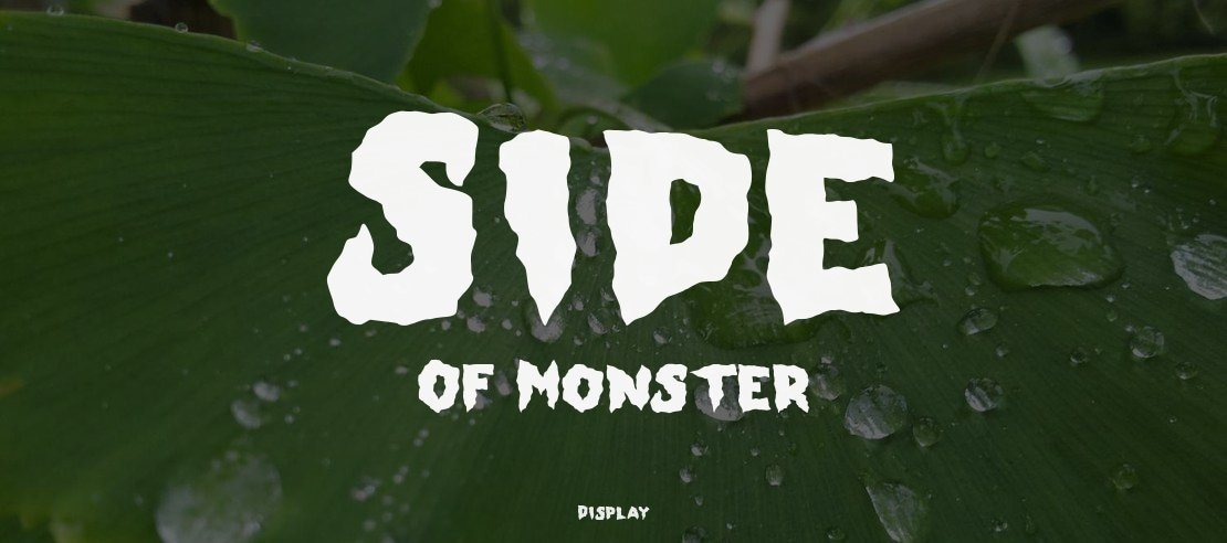 Side Of Monster Font