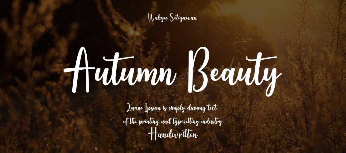 Autumn Beauty Font