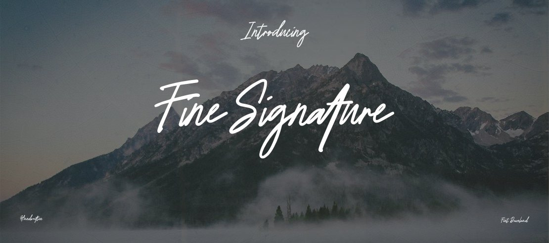 FineSignature Font