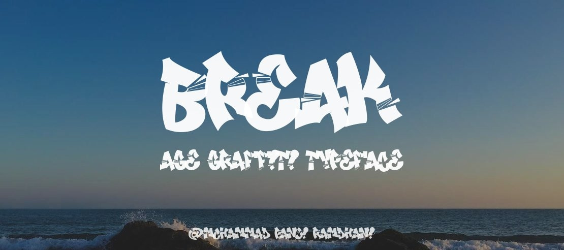 Break Age Graffiti Font