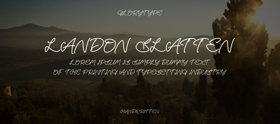 Landon Slatten Font