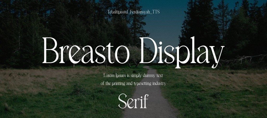 Breasto Display Font