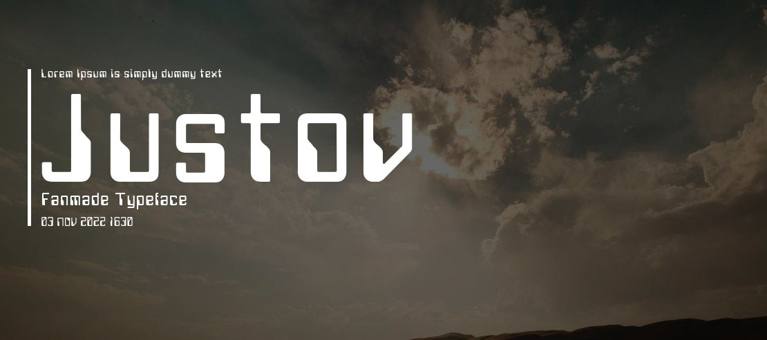 Justov Fanmade Font