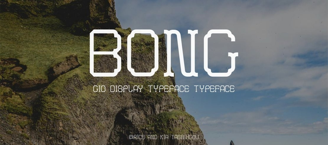 BONG GIO DISPLAY TYPEFACE Font