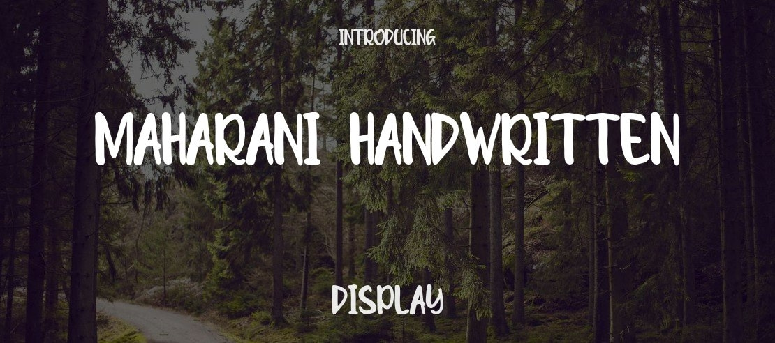 MAHARANI HANDWRITTEN Font