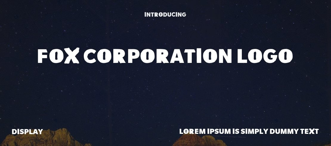 FOX Corporation Logo Font