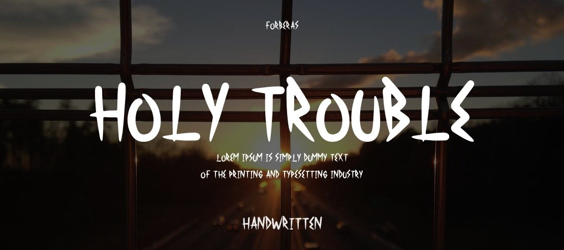 Holy Trouble Font