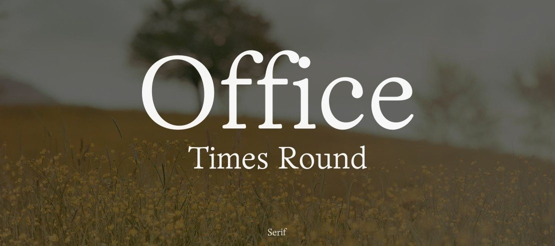 Office Times Round Font Family