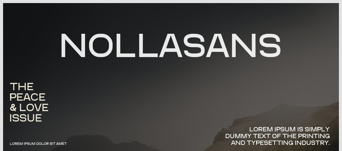 Nollasans Font