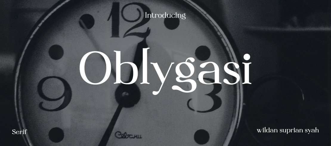 Oblygasi Font