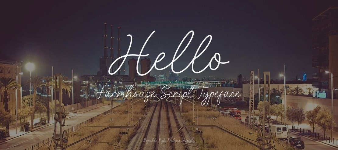 Hello Farmhouse Script Font