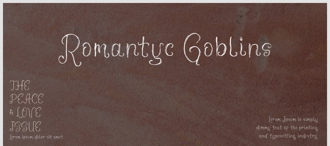 Romantyc Goblins Font