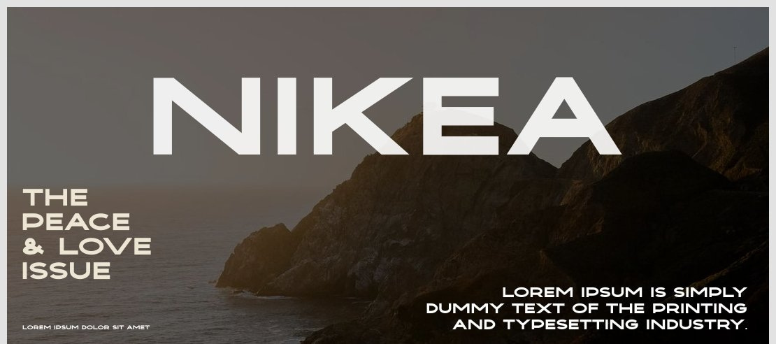 NIKEA Font