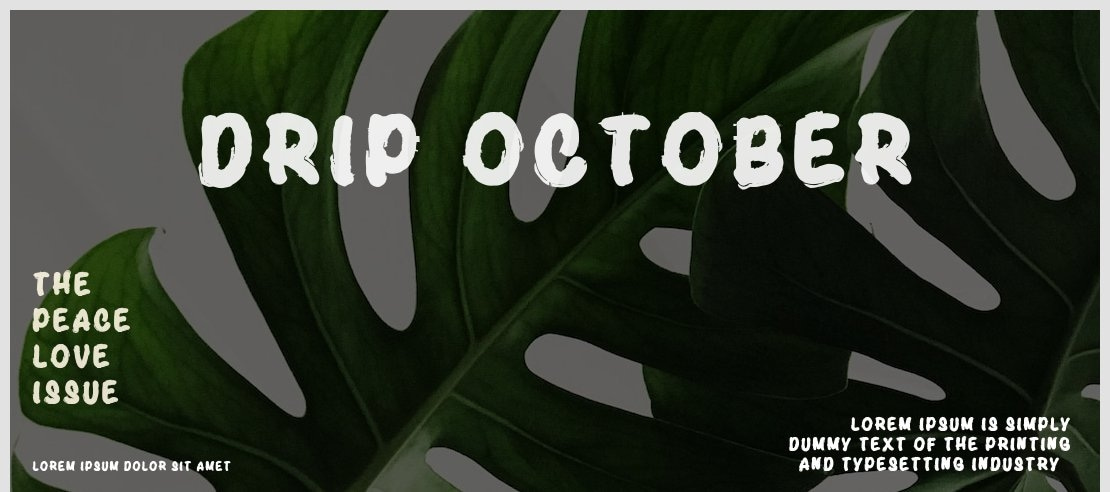 Drip October Font