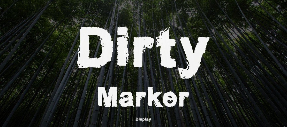 Dirty Marker Font