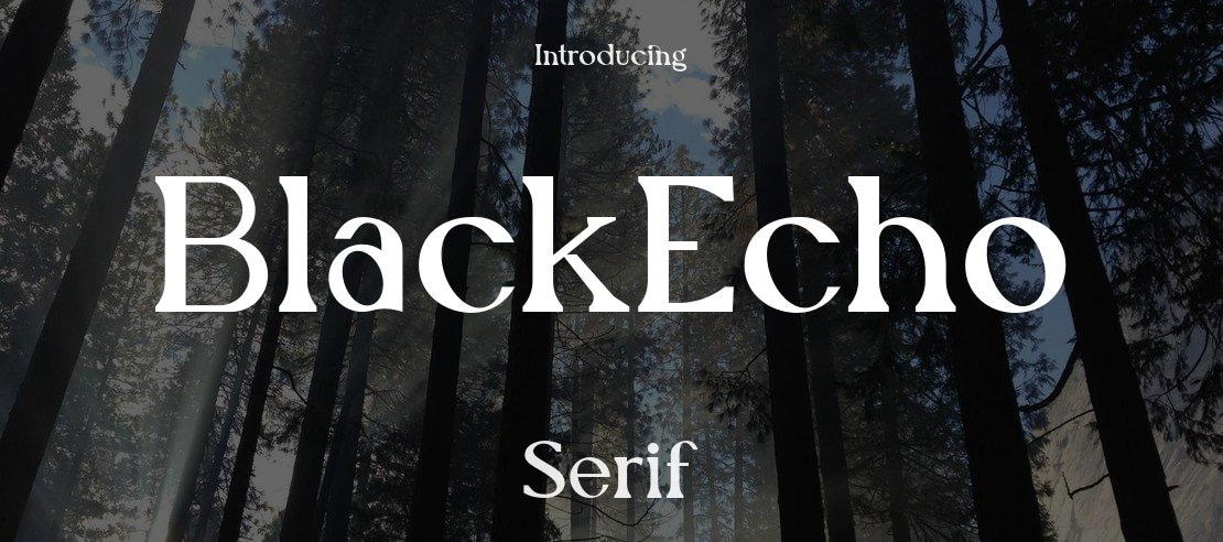 BlackEcho Font